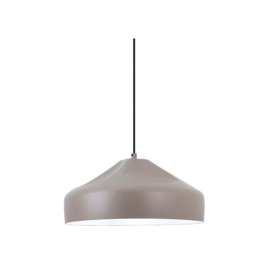 PENDENTE TESSILE 1XE27 BULBO 3000K MAX 15W 14X36CM 30X6CM ALUMÍNIO  AREIA E BRANCO | BELLA ILUMINAÇÃO TES1PD01AR30