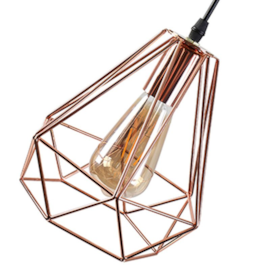 PENDENTE TIMAN Ø21X21CM AÇO COBRE | NORDECOR 2066