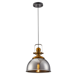 PENDENTE TION ROD Ø32X38CM VIDRO E METAL OURO FOSCO E FUMÊ | NORDECOR 2584 PENDENTE TION ROD Ø32X38CM VIDRO E METAL OURO FOSCO E FUMÊ | NORDECOR 2584