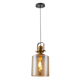 PENDENTE TION VAS Ø23X46CM VIDRO E METAL OURO FOSCO E ÂMBAR | NORDECOR 2581 PENDENTE TION VAS Ø23X46CM VIDRO E METAL OURO FOSCO E ÂMBAR | NORDECOR 2581