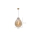 PENDENTE TOMMY Ø40X52CM METAL E VIDRO BRONZE E CONHAQUE | SKYLIGHT SKY-3039M