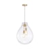 PENDENTE TOMMY Ø40X52CM METAL E VIDRO DOURADO E TRANSPARENTE | SKYLIGHT SKY-3039TM PENDENTE TOMMY Ø40X52CM METAL E VIDRO DOURADO E TRANSPARENTE | SKYLIGHT SKY-3039TM