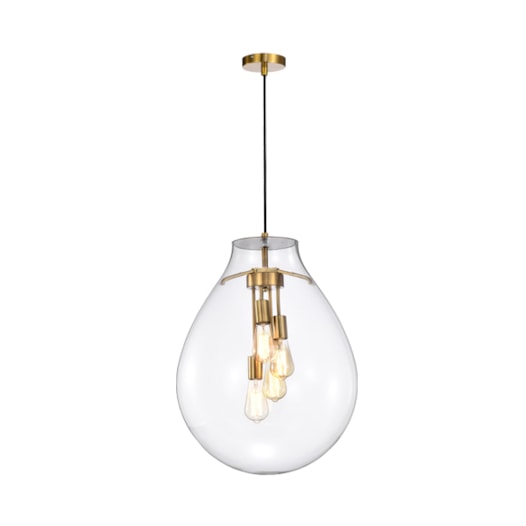 PENDENTE TOMMY Ø48X60CM METAL E VIDRO DOURADO E TRANSPARENTE | SKYLIGHT SKY-3039TG PENDENTE TOMMY Ø48X60CM METAL E VIDRO DOURADO E TRANSPARENTE | SKYLIGHT SKY-3039TG