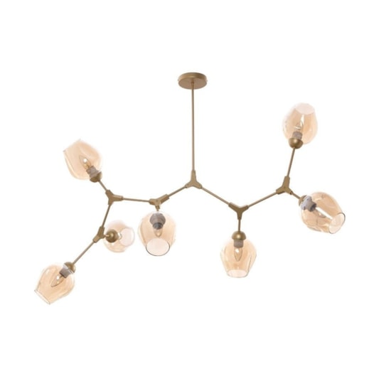 PENDENTE TORCHIA C/ GLOBO 7XE27 75X130X70CM VIDRO E METAL CHAMPANHE E DOURADO | STUDIOLUCE WHITE PD1465 PENDENTE TORCHIA C/ GLOBO 7XE27 75X130X70CM VIDRO E METAL CHAMPANHE E DOURADO | STUDIOLUCE WHITE PD1465