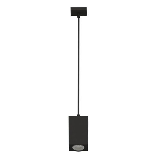 PENDENTE TOWER FACE PLANA QUADRADO 11,2X7,2X7,2CM TERMOPLÁSTICO PRETO | SAVEENERGY SE-385.2971