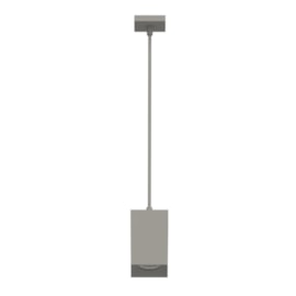 PENDENTE TOWER FACE RECUADO QUADRADO 11,2X7,2X7,2CM TERMOPLÁSTICO CINZA | SAVEENERGY SE-385.2974 PENDENTE TOWER FACE RECUADO QUADRADO 11,2X7,2X7,2CM TERMOPLÁSTICO CINZA | SAVEENERGY SE-385.2974