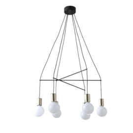 PENDENTE TRACE Ø62X105CM METAL PRETO COM DETALHE EM COBRE | STUDIOLUCE WHITE QPD1354 PENDENTE TRACE Ø62X105CM METAL PRETO COM DETALHE EM COBRE | STUDIOLUCE WHITE QPD1354