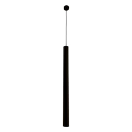 PENDENTE TUBO MR11 600MM PRETO CANOPLA SOBREPOR | MOON 1091118 PENDENTE TUBO MR11 600MM PRETO CANOPLA SOBREPOR | MOON 1091118