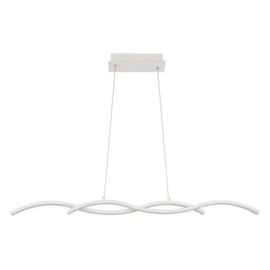 PENDENTE TWINE LED 15W 3000K 88X7CM BRANCO | STUDIOLUCE WHITE QPD1339BR