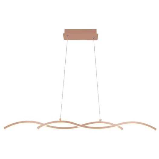 PENDENTE TWINE LED 15W 3000K 88X7CM COBRE | STUDIOLUCE WHITE QPD1339CO