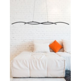 PENDENTE TWINE LED 15W 3000K 88X7CM PRETO | STUDIOLUCE WHITE QPD1339PT PENDENTE TWINE LED 15W 3000K 88X7CM PRETO | STUDIOLUCE WHITE QPD1339PT