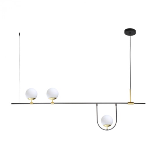 PENDENTE UNIQUE RETANGULAR 43X139X12CM ALUMÍNIO E VIDRO | SPOTLINE 859/3 PENDENTE UNIQUE RETANGULAR 43X139X12CM ALUMÍNIO E VIDRO | SPOTLINE 859/3