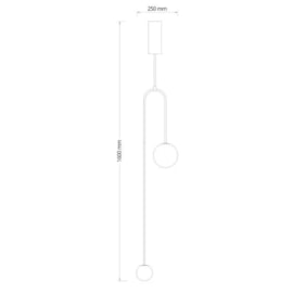 PENDENTE VERTICALI 2L G9 Ø1600X250MM LATÃO/LEITOSO | FLAVO FP1210LT PENDENTE VERTICALI 2L G9 Ø1600X250MM LATÃO/LEITOSO | FLAVO FP1210LT