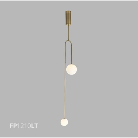 PENDENTE VERTICALI 2L G9 Ø1600X250MM LATÃO/LEITOSO | FLAVO FP1210LT PENDENTE VERTICALI 2L G9 Ø1600X250MM LATÃO/LEITOSO | FLAVO FP1210LT