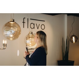 PENDENTE VETRI LED 5W 3000K Ø40X150CM METAL DOURADO/VIDRO ÂMBAR | FLAVO FP1270DB PENDENTE VETRI LED 5W 3000K Ø40X150CM METAL DOURADO/VIDRO ÂMBAR | FLAVO FP1270DB