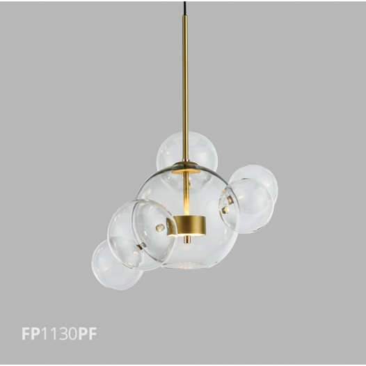 PENDENTE VETRI LED 6W 3000K 48X150CM METAL DOURADO FOSCO/VIDRO | FLAVO FP1130DF PENDENTE VETRI LED 6W 3000K 48X150CM METAL DOURADO FOSCO/VIDRO | FLAVO FP1130DF