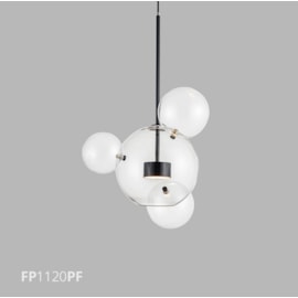 PENDENTE VETRI LED 6W 3000K 48X150CM METAL PRETO FOSCO/VIDRO | FLAVO FP1120PF PENDENTE VETRI LED 6W 3000K 48X150CM METAL PRETO FOSCO/VIDRO | FLAVO FP1120PF