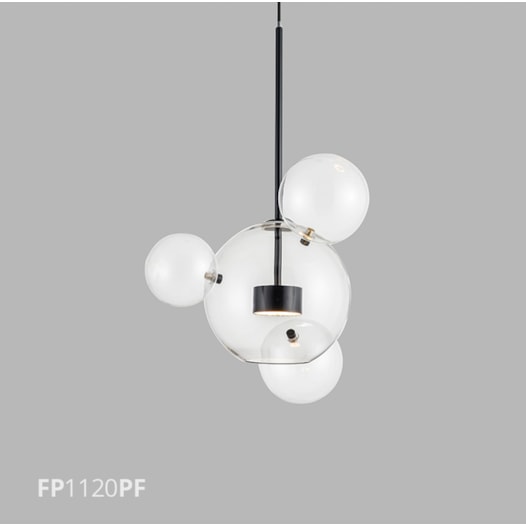 PENDENTE VETRI LED 6W 3000K 48X150CM METAL PRETO FOSCO/VIDRO | FLAVO FP1120PF PENDENTE VETRI LED 6W 3000K 48X150CM METAL PRETO FOSCO/VIDRO | FLAVO FP1120PF