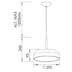 PENDENTE VICTORIA 2 CFL 25W 290X245MM 5M CABO | NEWLINE 165X