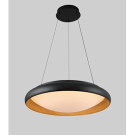 PENDENTE WELL PRETO/MADEIRA 52W 3000K 3900lm BIVOLT 20lm 520MM | SL ILUMINAÇÃO 483 PENDENTE WELL PRETO/MADEIRA 52W 3000K 3900lm BIVOLT 20lm 520MM | SL ILUMINAÇÃO 483
