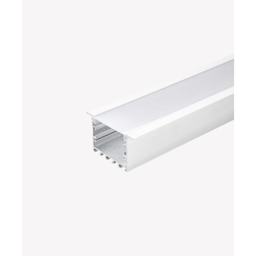 PERFIL 50 DE EMBUTIR PARA FITA LED 0,6X0,4CM ALUMÍNIO BRANCO 2M | OPUS LED OPS 86527 PERFIL 50 DE EMBUTIR PARA FITA LED 0,6X0,4CM ALUMÍNIO BRANCO 2M | OPUS LED OPS 86527