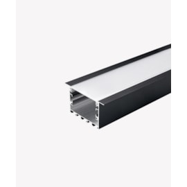 PERFIL 50 DE EMBUTIR PARA FITA LED 0,6X0,4CM ALUMÍNIO PRETO 2M | OPUS LED OPS 86534 PERFIL 50 DE EMBUTIR PARA FITA LED 0,6X0,4CM ALUMÍNIO PRETO 2M | OPUS LED OPS 86534