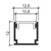 PERFIL DE ALUMÍNIO SOBREPOR 12MM | BELLUCE BLL0223 PERFIL DE ALUMÍNIO SOBREPOR 12MM | BELLUCE BLL0223