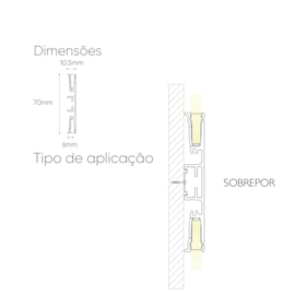 PERFIL DE ALUMÍNIO SOBREPOR ARANDELA PREÇO POR METRO | ROMALUX 80142 PERFIL DE ALUMÍNIO SOBREPOR ARANDELA PREÇO POR METRO | ROMALUX 80142