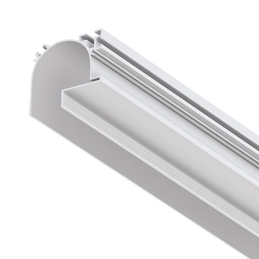 PERFIL DE EMBUTIR LED P/ DRYWALL 11W/M 12V ALUMÍNIO BRANCO | MISTERLED SLED9011 R25