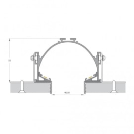 PERFIL DE EMBUTIR LED SOB MEDIDA LINEAR FRAME 2X11W/M 12V ALUMÍNIO BRANCO | MISTERLED SLED9008INF S40 PERFIL DE EMBUTIR LED SOB MEDIDA LINEAR FRAME 2X11W/M 12V ALUMÍNIO BRANCO | MISTERLED SLED9008INF S40