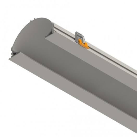 PERFIL DE EMBUTIR LED SOB MEDIDA LINEAR FRAME 2X14,4W/M 12V ALUMÍNIO BRANCO | MISTERLED SLED9047 S80