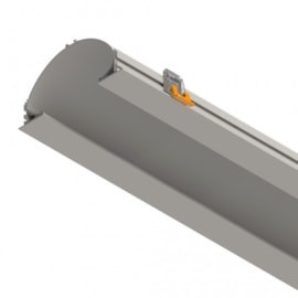 PERFIL DE EMBUTIR LED SOB MEDIDA LINEAR FRAME 2X23W/M 12V ALUMÍNIO BRANCO | MISTERLED SLED9047 S80