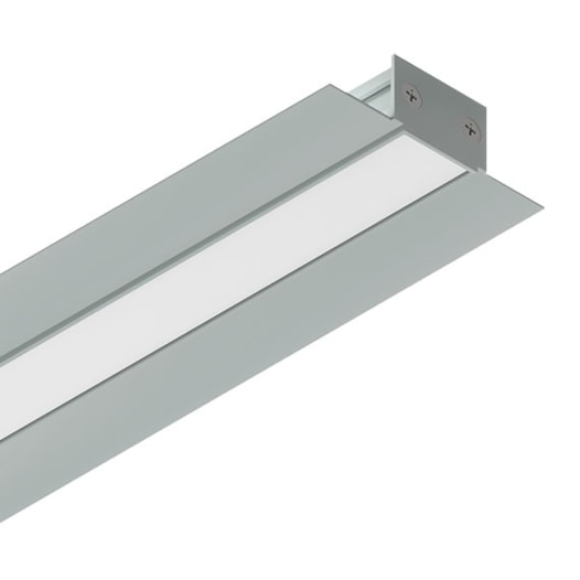 PERFIL DE EMBUTIR LED SOB MEDIDA LINEAR NO FRAME 11W/M 12V ALUMÍNIO | MISTERLED SLED9041 K25N 11W