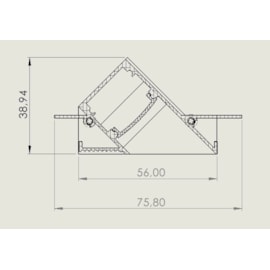 PERFIL DE EMBUTIR LED SOB MEDIDA LINEAR WALL WASHER 19W/M 12V ALUMÍNIO BRANCO | MISTERLED SLED9067 W25