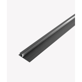 PERFIL DE EMBUTIR LINEAR PARA RODAPÉ INVERTIDO 3 METROS 300X6,2X1,7CM ALUMÍNIO PRETO | OPUS LED OPS 81690 PERFIL DE EMBUTIR LINEAR PARA RODAPÉ INVERTIDO 3 METROS 300X6,2X1,7CM ALUMÍNIO PRETO | OPUS LED OPS 81690