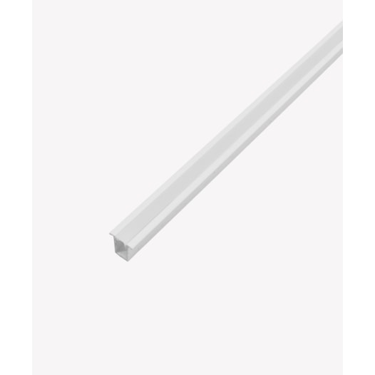 PERFIL DE EMBUTIR NANO LINEAR 2 METROS 200X1,3X1,25CM ALUMÍNIO BRANCO | OPUS LED OPS 39114