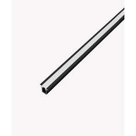 PERFIL DE EMBUTIR NANO LINEAR 2 METROS 200X1,3X1,25CM ALUMÍNIO PRETO | OPUS LED OPS 81133 PERFIL DE EMBUTIR NANO LINEAR 2 METROS 200X1,3X1,25CM ALUMÍNIO PRETO | OPUS LED OPS 81133