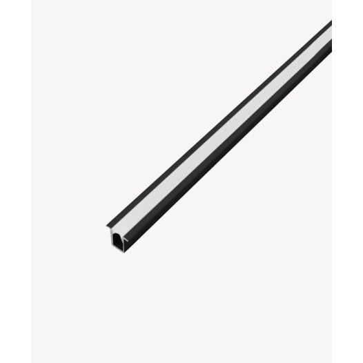 PERFIL DE EMBUTIR NANO LINEAR 2 METROS 200X1,3X1,25CM ALUMÍNIO PRETO | OPUS LED OPS 81133 PERFIL DE EMBUTIR NANO LINEAR 2 METROS 200X1,3X1,25CM ALUMÍNIO PRETO | OPUS LED OPS 81133