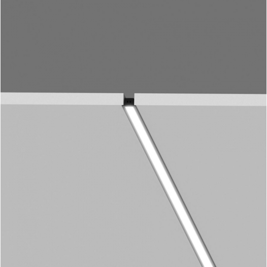 PERFIL DE EMBUTIR SIMPLE WAY W15E BAIXO LINEAR 1,5 METROS ALUMÍNIO E ACRÍLICO | INTERLIGHT W15E.9313