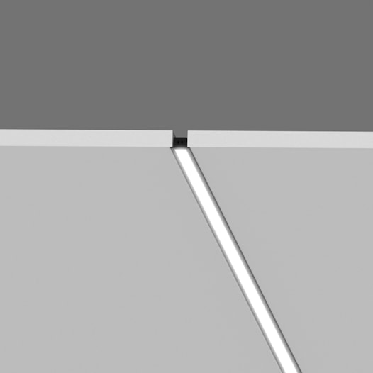 PERFIL DE EMBUTIR SIMPLE WAY W15P ALTO LINEAR 2,5 METROS ALUMÍNIO E ACRÍLICO | INTERLIGHT W15EP.9384