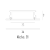 PERFIL DE EMBUTIR SIMPLE WAY W25E BAIXO LINEAR 1 METRO ALUMÍNIO E ACRÍLICO | INTERLIGHT W25E.9331 PERFIL DE EMBUTIR SIMPLE WAY W25E BAIXO LINEAR 1 METRO ALUMÍNIO E ACRÍLICO | INTERLIGHT W25E.9331