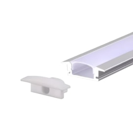 PERFIL DE EMBUTIR SLIM LINEAR 100X2,47X0,7CM ALUMÍNIO BRANCO | GAYA 9342 PERFIL DE EMBUTIR SLIM LINEAR 100X2,47X0,7CM ALUMÍNIO BRANCO | GAYA 9342