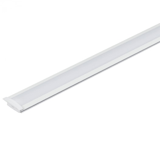 PERFIL DE EMBUTIR SLIM LINEAR 300X2,47X0,7CM ALUMÍNIO BRANCO | GAYA 1213