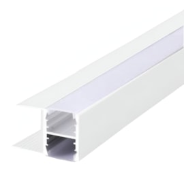 PERFIL DE EMBUTIR SLIM LINEAR DUPLO 200X2X2,8CM ALUMÍNIO BRANCO | GAYA 9347 PERFIL DE EMBUTIR SLIM LINEAR DUPLO 200X2X2,8CM ALUMÍNIO BRANCO | GAYA 9347