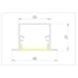 PERFIL DE LED EMBUTIR POLO ILUMINAÇÃO DIRETA 125CM 45X1250X27MM | USINA 30695/125 PERFIL DE LED EMBUTIR POLO ILUMINAÇÃO DIRETA 125CM 45X1250X27MM | USINA 30695/125