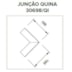 PERFIL DE LED EMBUTIR POLO ILUMINAÇÃO DIRETA JUNÇÃO QUINA 100X100MM | USINA 30698/QI PERFIL DE LED EMBUTIR POLO ILUMINAÇÃO DIRETA JUNÇÃO QUINA 100X100MM | USINA 30698/QI