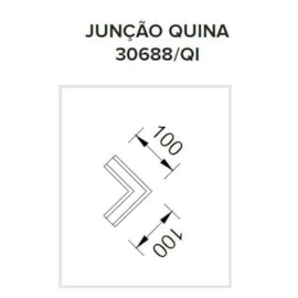 PERFIL DE LED EMBUTIR WOOD ILUMINAÇÃO DIRETA JUNÇÃO QUINA 100X100MM | USINA 30688/QI PERFIL DE LED EMBUTIR WOOD ILUMINAÇÃO DIRETA JUNÇÃO QUINA 100X100MM | USINA 30688/QI