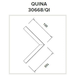 PERFIL DE LED SOBREPOR ROUTE ILUMINAÇÃO DIRETA JUNÇÃO QUINA 100X100MM | USINA 30667/QI