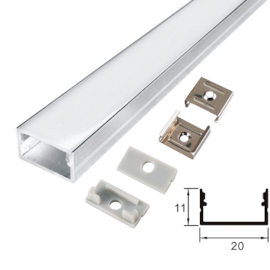 PERFIL DE SOBREPOR 11X20MM | NORDECOR 4233