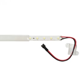 PERFIL DE SOBREPOR LED 1 METRO 3000K 12W 110V ABS BRANCO | GAYA 3176